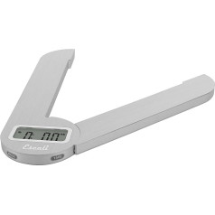 Escali F115 Savu Space-Saving Digital Kitchen Scales - Kitchen Scales - Kitchen Office - Baking - Hobbies - Herb Scales - Household Scales - 5 kg - Silver - 22.8 x 7 x 1.27 cm