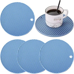 Extra dicke Silikon-Tischmatte, hitzebeständig, vielseitig einsetzbar, rutschfest, für heiße Töpfe, Pads, Pfannen, rutschfest, langlebig, flexibel, leicht zu waschen und zu trocknen (-40 ℃ bis 120 ℃)