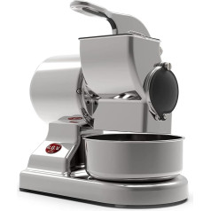 RGV Maxi Essential Electric Grater, Made in Italy, Professional Stainless Steel Roller, Removable and Dishwasher Safe, Silver, 450 Watt