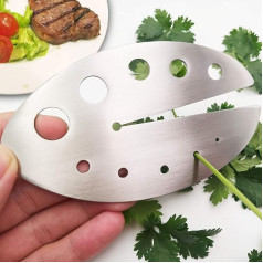Herb Stripper 11 Holes Stainless Steel Kitchen Leaf Stripper Tool Perfect for Removing Stems from Herbs and Cabbage 1 Pack Herb Stripper