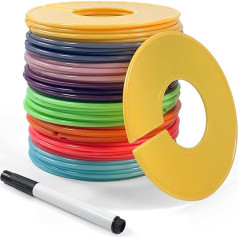 gaoduanluoluo Pack of 40 Clothes Hangers, Size Dividers, Size Finder for Baby Clothes, Clothes Rack, Round Divider for Clothing Size Differentiation, Clothing Store (Colourful)