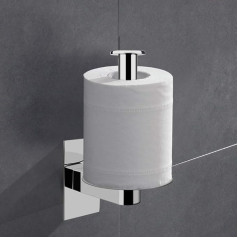 Celbon Self Adhesive Toilet Roll Holder No Drilling 304 Stainless Steel Mirror Chrome Toilet Paper Holder for Bathroom
