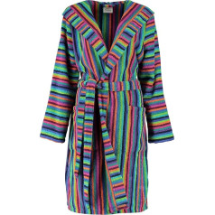 Cawö Hooded bathrobe terry colourful size 36/38