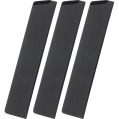 sourcing map Knife Cover Sleeves 10.2 x 1.9 Inch ABS Edge Guard Blade Guard Universal Knife Sheath for Home Kitchen Black 3 Pack