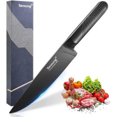 TANSUNG Chef's Knife, 8 Inch Professional Kitchen Knife, Blade Length 20 cm, Smooth Cutting Surface, Sharp Blade, Stainless Steel Handle, Suitable for Household and Kitchen, Gift Box