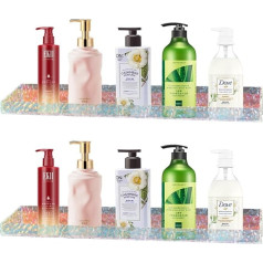 Cityjoy Bathroom Shower Shelves | Acrylic Floating Shelves Large Pop Display Shelf Picture Shelf Acrylic Room Wall Bookcase Organizer for Bathroom (LJ028H Iridescent Calf 2, S)