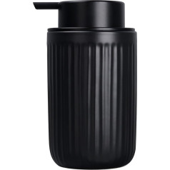 BosilunLife Black Soap Dispenser - 350ml Refillable Ceramic Dish Soap Dispenser with Rustproof Pump for Bathroom, Kitchen, Hand Soap and Lotion, Suitable for Farmhouse Decoration