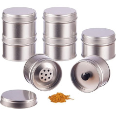 Pack of 12 Small Spice Jars with Extra Inner Lid, Provides Protection and Fresh, Stackable, Made of High Quality Material