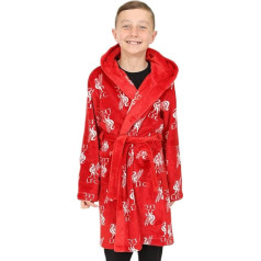 Liverpool F.C. Official Boys Fleece Hooded Dressing Gown