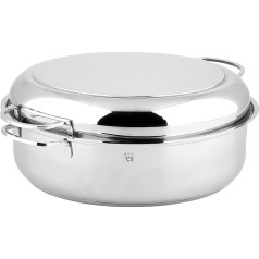 Carl Schmidt Sohn Trier 075224 Roasting Dish with Lid Stainless Steel Silver 41 cm x 29 cm x 13 cm