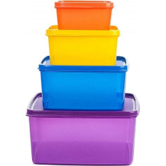 Signoraware Fresh Tab Plastic Kitchen Storage Containers Set Freezer Microwave Safe Leak Proof