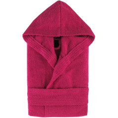 Top Towels - Unisex Bathrobe for Men or Women - Bathrobe with Hood - 100% Cotton - 500 g/m² - Terry Towelling Bathrobe, fuchsia