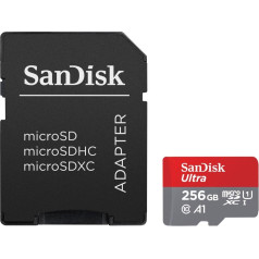 Ultra microsdxc 256gb 150mb/s a1 + sd adapteris