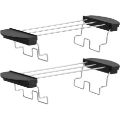 Cabilock 2 Pieces Bread Attachment for Toaster Attachment Replacement Toast Holder Toast Stand Stainless Steel Bread Rack Sandwich Rack Holder Bread Bun Stand Loaf Disc Holder Grill Heat Stand