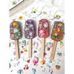 Make Your Own Soap Children, 8 x Soap on a Handle, For More Fun Washing Hands, Experiments for Children from 6 Years for Boys and Girls, Made in Germany, Creative Soap Making Yourself (Small)