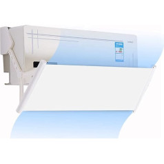 DOOGDOOG AIRE Acondicionado Deflector de AIRE Acondicionado Retractable Deflexón de 180 Degrees (White)