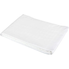 texpot Flat Sheet 240 x 300 cm Smooth White 100% Cotton without Elastic Also for Crafts Painting