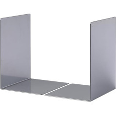 Durable L Size Bookends - Silver