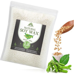 Soy Wax for Candles, Premium Candle Wax, Candle Wax for Pouring & Candle Making, Various Sizes, 1.8 kg, 100% Natural Soy Wax for DIY Candles Making Yourself