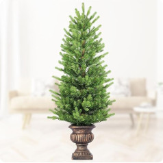 Shed Artificial Christmas Tree, Two Green Pine Branches, Christmas Tree for Porch Entrances for 4ft