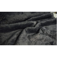 StoffBook Bearskin Teddy Fur Fabric Fur Limitate (Grey, 100 x 155 cm)
