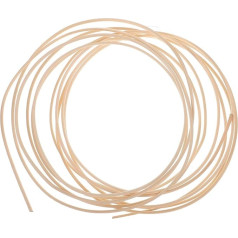 Sewroro 1 Roll Round Reed Spline Chair Cane Natural Weave Rattan Material Chair Repair Material for DIY Craft Rattan Cane Webbing Basket
