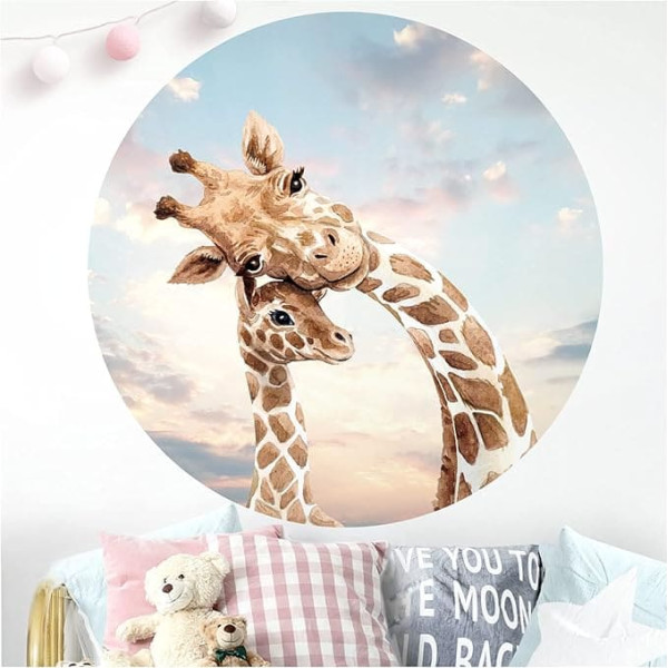 Little Deco DL634 Wall Sticker Children's Room Wall Sticker Animals Giraffe I Wall Picture 60 x 60 cm (W x H) I Wall Sticker Playroom Girl Boy Wall Decoration Baby Poster