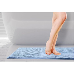 Emma Barclay Soft Touch Chenille Non Slip Bath Mat 45x75cm Blue