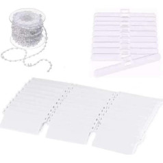 Vertical Blind Repair Kit 89mm Vertical Blind Repair Kit Lower Suspension and Chain Repair Kit for Vertical Blinds 24pcs