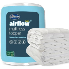 Silentnight Airmax Mattress Topper, White, Super King