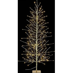 Christmas Tree with 320 LED Lights, Warm White, Artificial Christmas Tree for Indoor and Outdoor Use, Height 1.5 m, 103 Luminous Branches for Indoor and Outdoor Use