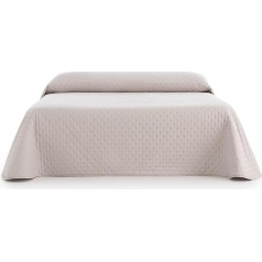 Sanelitex 180/270 x 270 cm Extra Soft Ivory Reversible Bedspread 100% Made in Spain with 90 GSM Filling