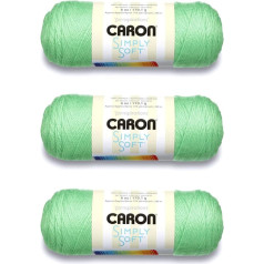 Caron Simply Soft Limelight Brites Yarn - 3 Packs of 170g - Acrylic - 4 Medium (Worsted) - 300 Metres - Knitting, Crochet and Crafts