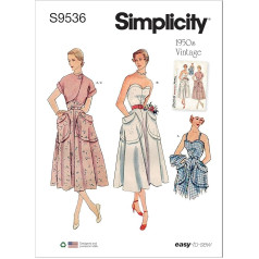 Simplicity SS9536H5 Women's Summer Dress and Bolero H5 6-8-10-12-14