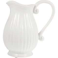 Happyyami Ceramic Jug Vase Vintage Decor Farmhouse Decorative Jug Milk Jug Flower Water Jug Porcelain Flower Holder Arrangements Home Office Decoration