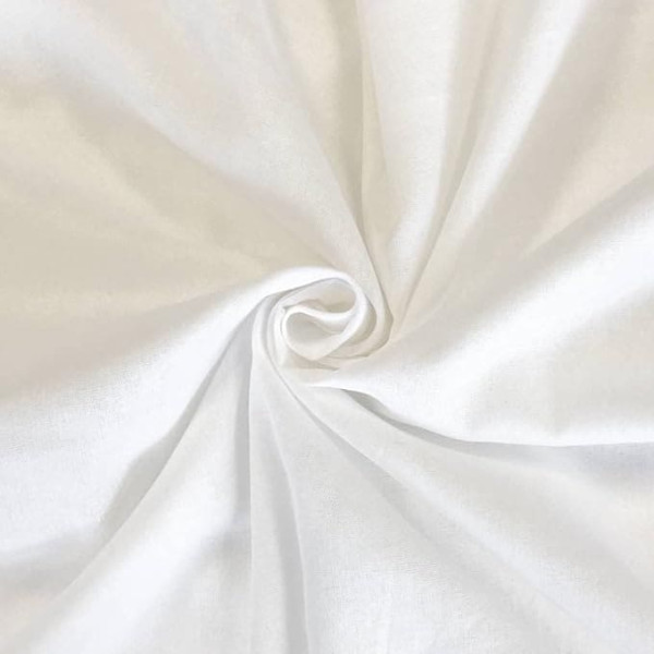 FT Fashion Track Muslin Cloth White Muslin Cotton Fabric 5 Metres