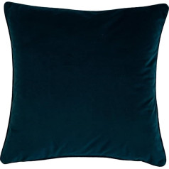 Homing Velvet Cushion Cover Plain Decorative Cushion Cover Petrol Blue (1 Piece) 45 x 45 cm Decorative Cushion Cover, 5393-07