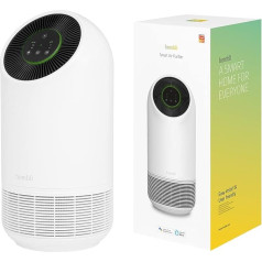 Hombli Air Purifier with 3 Layers of Filtering, HEPA 13, Activated Carbon and Pre-Filter, Ultra-Quiet and Energy Efficient for Allergy Sufferers, Removes 99.97% of Pollutants, CADR 90 m³/h, Smart