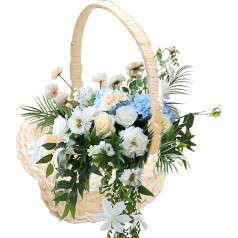 Empty Rattan Basket, Outdoor Wedding Basket, Indoor Flower Basket, Party Decorations Basket, Rattan Wedding Basket, Flower Basket for Reception, Garden Wedding Basket, Flower Girl Wedding Basket,