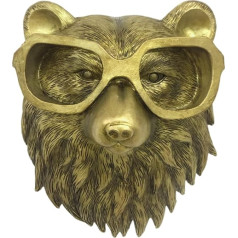 RUSTOO Modern Art Wall Sculptures Bronzed Resin Animal Hanging Sculpture Rabbit Fox Mouse Bear Deer Head Wall Sculpture Home Decor Wall Art Home Decor
