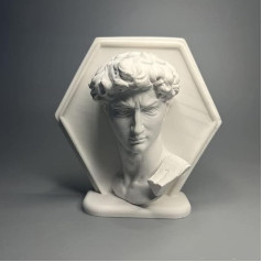 EASCHEER David Statue Greek Statue Greek Mythology Decoration 4.5 Inch Resin Bust Unique Home Decor Office Bookshelf Decor Coffee Table Decoration