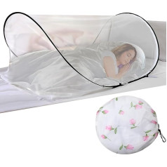 Mosquito Net Pop Up, 200 x 80 x 56 cm Mosquito Net Travel Mosquito Net Bed Foldable Mosquito Net for Single Bed Mosquito Net Camping Single Mosquito Net Pop-Up Mosquito Net Bed