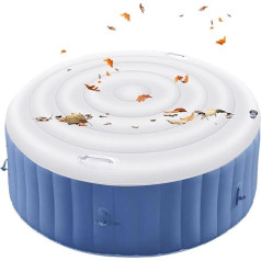 Whirlpool Cover Round, Thermal Cover for Hot Tubs 145 cm, Inflatable Cover, Inflatable Hot Tub, Thermal Cover Whirlpool Round, for Outdoor Whirlpool Accessories