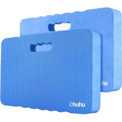 Ohuhu Knee Cushion Seat Cushion, Multi-Purpose Cushion, Pack of 2, Ideal for Working in Gardens, Homes and Workshops, 4 cm Thick Premium Knee Pads, Knee Mat, Seat Pad, 43 x 28 x 4 cm, Blue