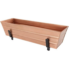 Achla Designs Small Copper Window Box with Brackets 2 x 4 cm C08C-K4