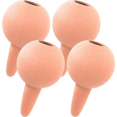 eusbon Set of 4 Clay Jars Watering System, Large Clay Balls, The Plant Pours the Ears
