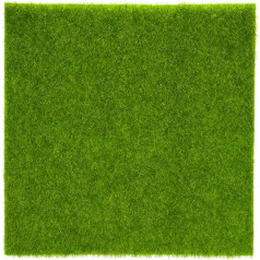 Hominas Grass Mat 30 x 30 cm, Garden Artificial Grass Ornament Lawn Micro Landscape Indoor Outdoor for Gardens, Patios and Balconies, Pack of 1