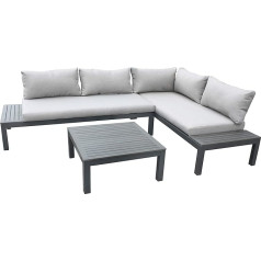 Gartenfreude Ambience Lounge Group, Available in Various Colour Combinations:, Modern, Dark grey, light grey.
