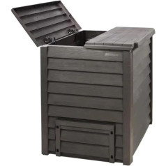 Garantia Thermo-Wood Composter 600 L Anthracite Wood Effect