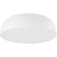 Licht-Erlebnisse JEIM Ceiling Light Metal White Bathroom Kitchen Hallway Round Diameter 58 cm E27 7-Bulb Low Glare Cosy Cosy Ceiling Light Bathroom